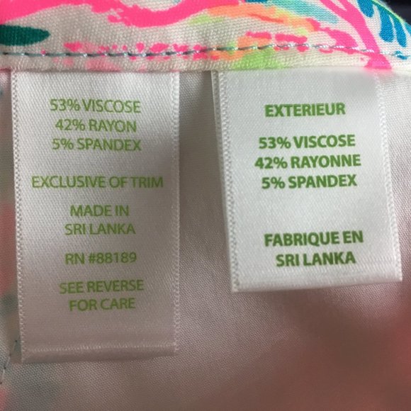 Lilly Pulitzer Serene Blue Gypsea Alina Slim Pants Size 0 Colorful Vacation NWT - Picture 10 of 11